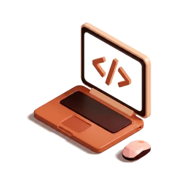 Laptop with code